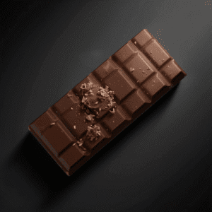 Produktbillede af en plade mælkechokolade med karamel