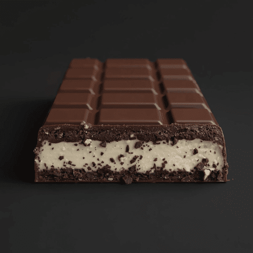 Produktbillede af en plade mælkechokolade med oreo-fyld