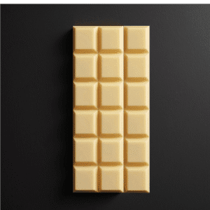 Produktbillede af en plade ren hvid chokolade
