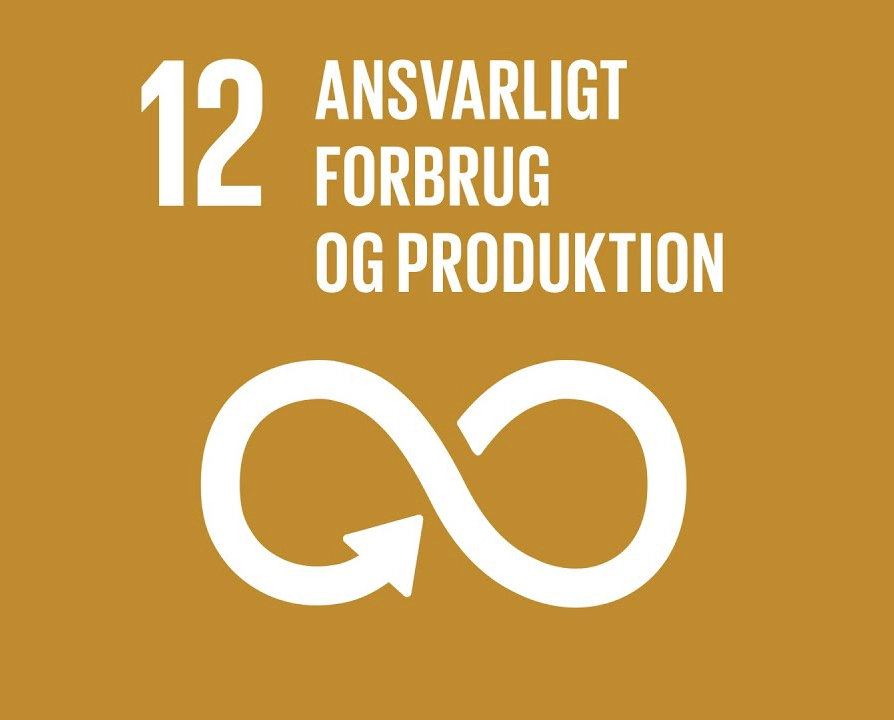 Billede af verdensmål 12; Ansvarlig forbrug & produktion.
